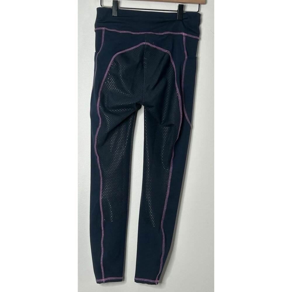 Riding Sport Dover Saddlery Leggings Navy Blue Medium Made in India Equestrian - Picture 2 of 6